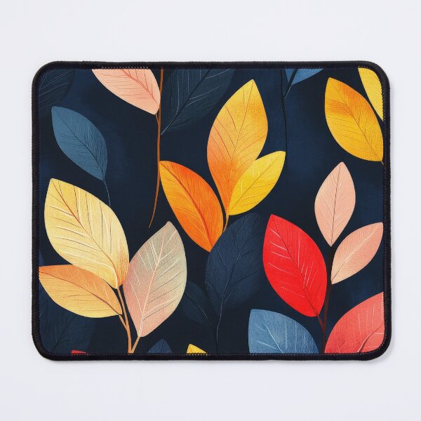 Item preview, Vibrant Autumn Leaves Seamless Pattern: Dark Background designed and sold by RGShirtWorks.