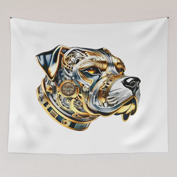 Item preview, Steampunk Retro style Rottweiler designed and sold by Drone-tees.