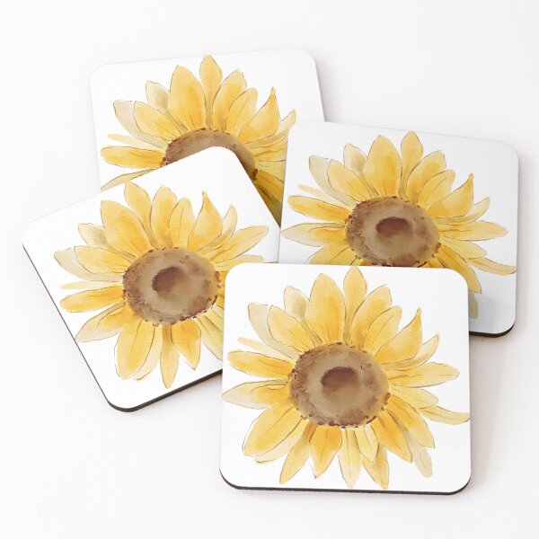Item preview, Watercolor Sunflower Scrapbooking Stickersheet designed and sold by BlesstB.
