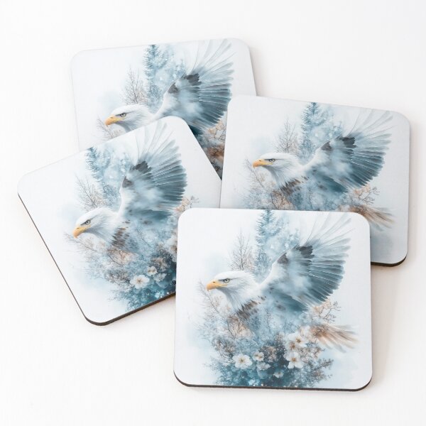 Item preview, Ethereal Eagle in a Dreamy Forest designed and sold by AshiraCreations.