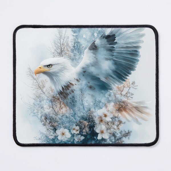 Item preview, Ethereal Eagle in a Dreamy Forest designed and sold by AshiraCreations.