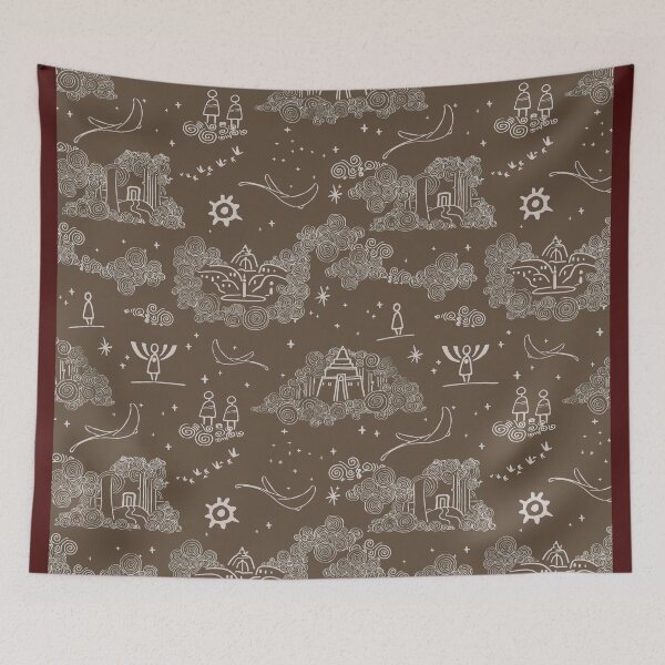 Item preview, Sky children of the light deep brown fan art  designed and sold by Alessandro Remo Mazzoni Remotextiles.