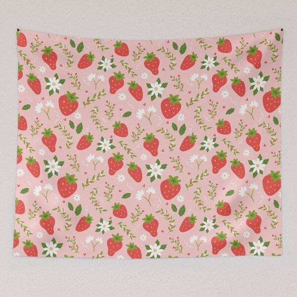 Aperçu de l'œuvre des fraises créée et vendue par pineapplearti.