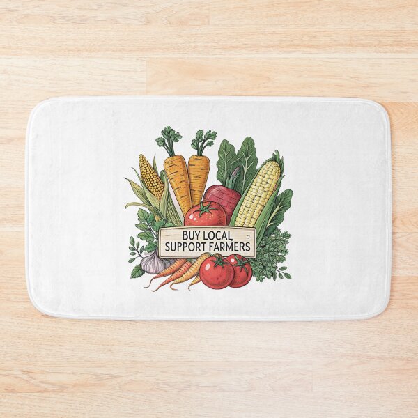 Item preview, Buy Local, Support Farmers designed and sold by SignumShop.