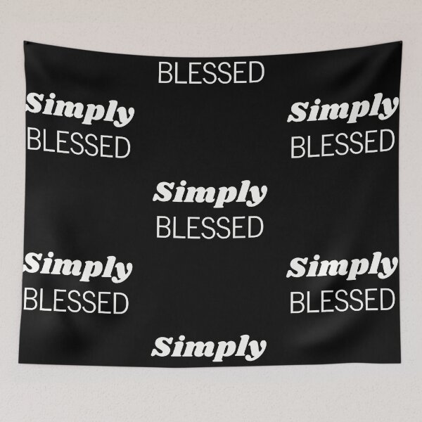 Item preview, Simply blessed, positive self-love quote designed and sold by Merchattack.