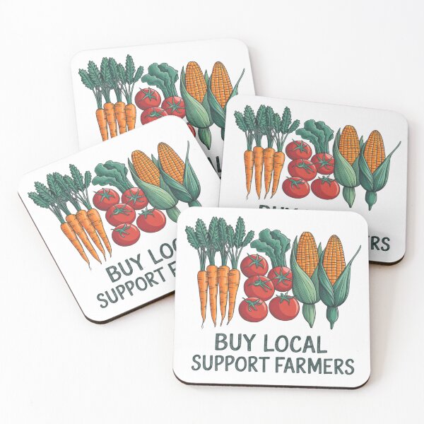Item preview, Buy Local, Support Farmers designed and sold by SignumShop.