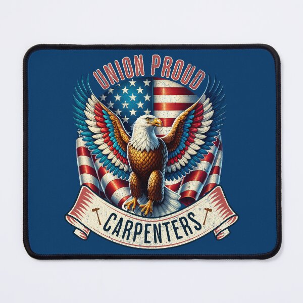 Item preview, Union Proud Carpenters | Union | Trades designed and sold by Wavecrest Wearables.