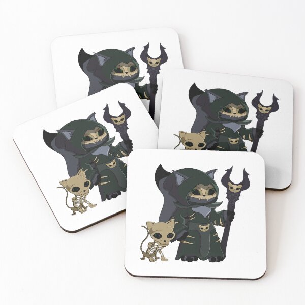 Item preview, Cute Black Necromancer Warlock Cartoon Cat designed and sold by DrisT-Graphics.