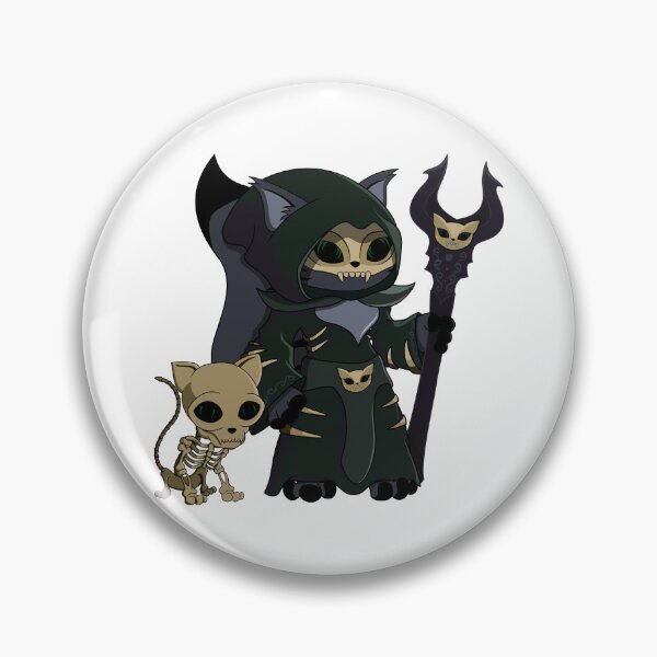 Aperçu de l'œuvre Chat de dessin animé mignon nécromancien sorcier noir créée et vendue par DrisT-Graphics.