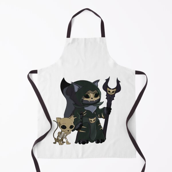Item preview, Cute Black Necromancer Warlock Cartoon Cat designed and sold by DrisT-Graphics.