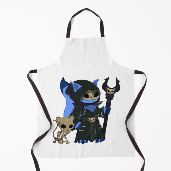 Item preview, Cute Blue Necromancer Warlock Cartoon Cat designed and sold by DrisT-Graphics.