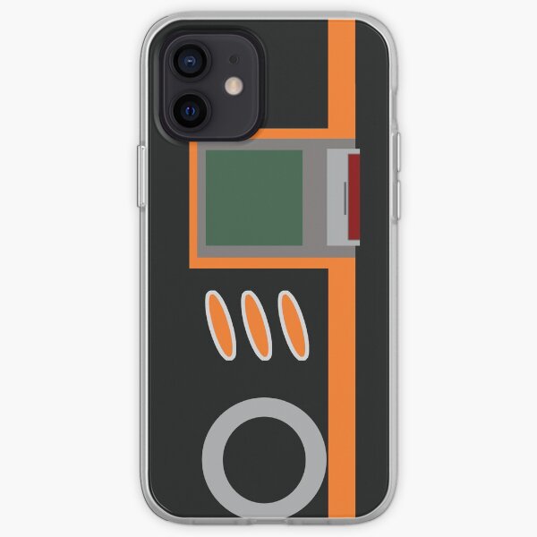 Digivice Burst phone | Black and orange version iPhone Soft Case