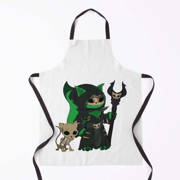 Item preview, Cute Green Necromancer Warlock Cartoon Cat designed and sold by DrisT-Graphics.