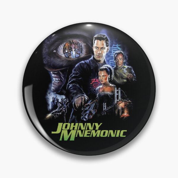 Item preview, Johnny Mnemonic T-Shirt – 90s Cult Classic Keanu Reeves designed and sold by xrats.