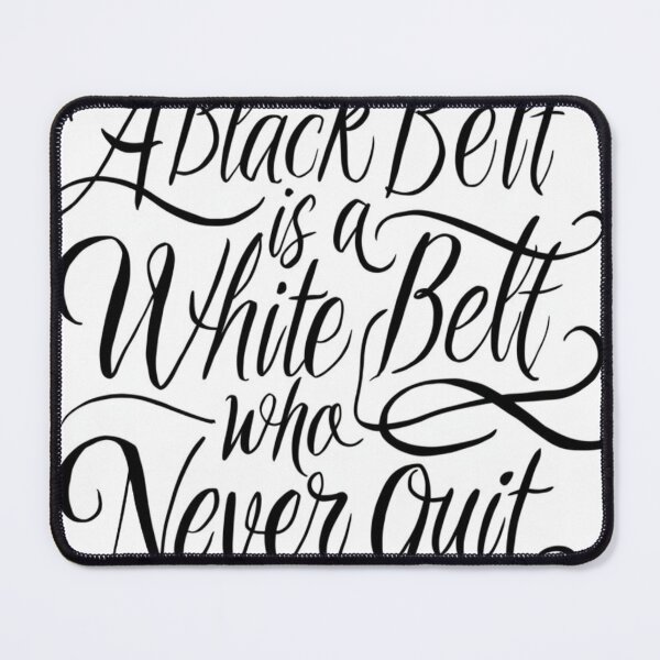 Item preview, Calligraphy Jiu-Jitsu Belt Motivation Typography designed and sold by Martial-Art-23.