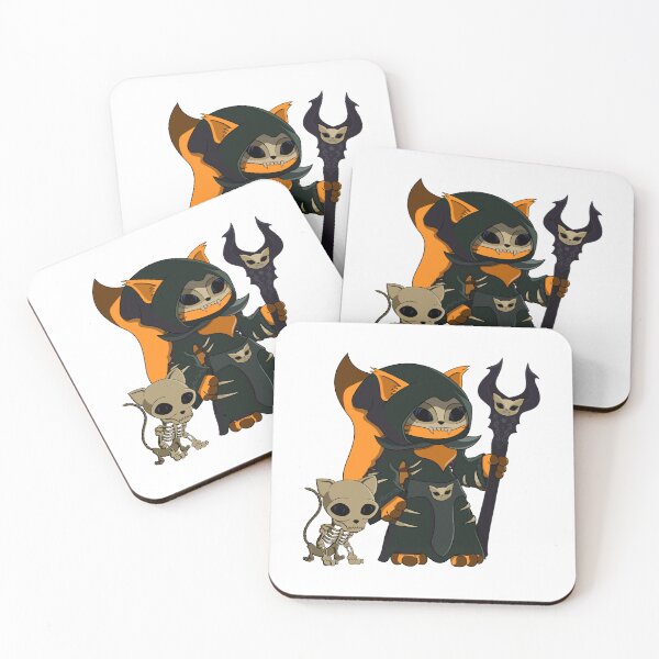 Item preview, Cute Orange Necromancer Warlock Cartoon Cat designed and sold by DrisT-Graphics.