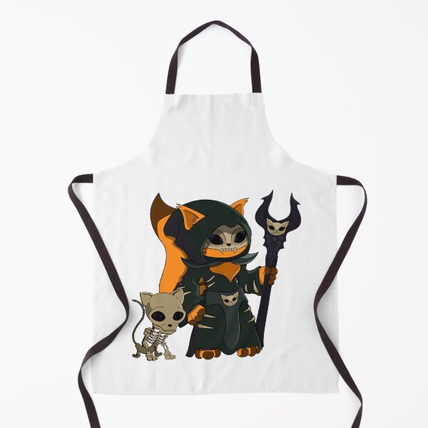 Item preview, Cute Orange Necromancer Warlock Cartoon Cat designed and sold by DrisT-Graphics.
