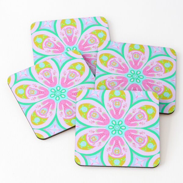 Item preview, cute monster mandala flower designed and sold by daisymaize.