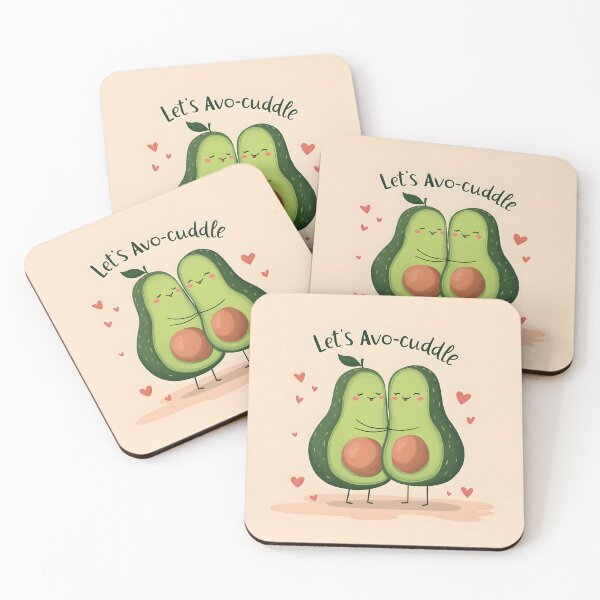 Item preview, Avo-cuddle Food Pun Sticker designed and sold by StellarHues.