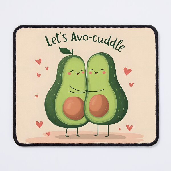 Item preview, Avo-cuddle Food Pun Sticker designed and sold by StellarHues.