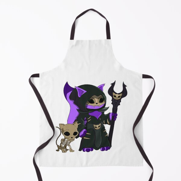 Item preview, Cute Purple Necromancer Warlock Cartoon Cat designed and sold by DrisT-Graphics.