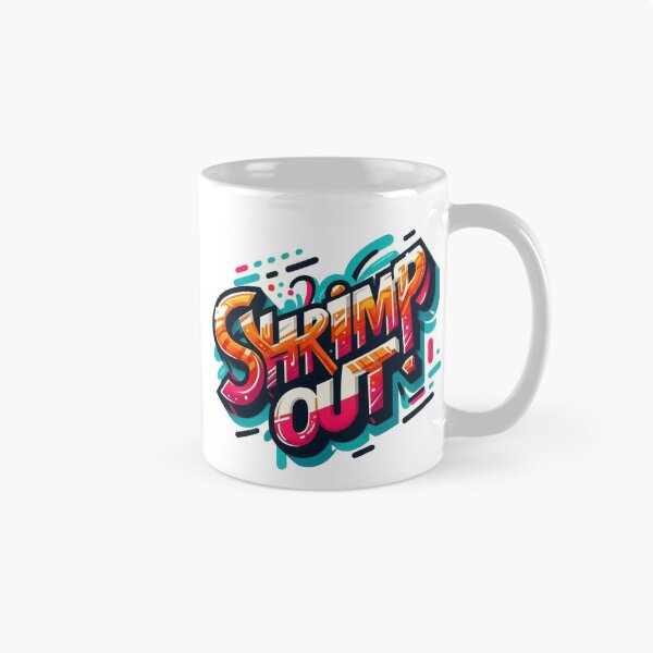 Item preview, Graffiti Shrimp Out Typography designed and sold by Martial-Art-23.