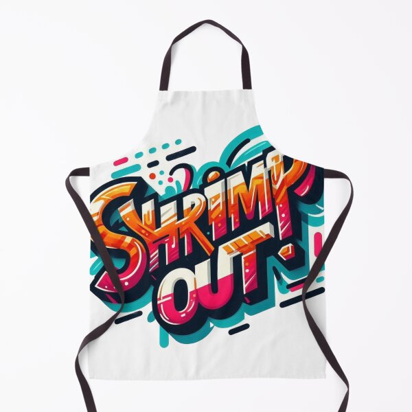 Item preview, Graffiti Shrimp Out Typography designed and sold by Martial-Art-23.