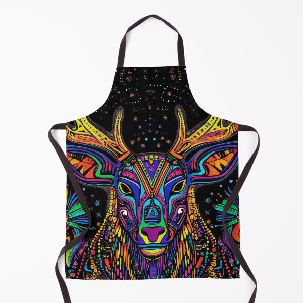 Item preview, Venado Azul Sagrado – Arte Visionario Psicodélico Mexicano designed and sold by Mr.Psychedelia.