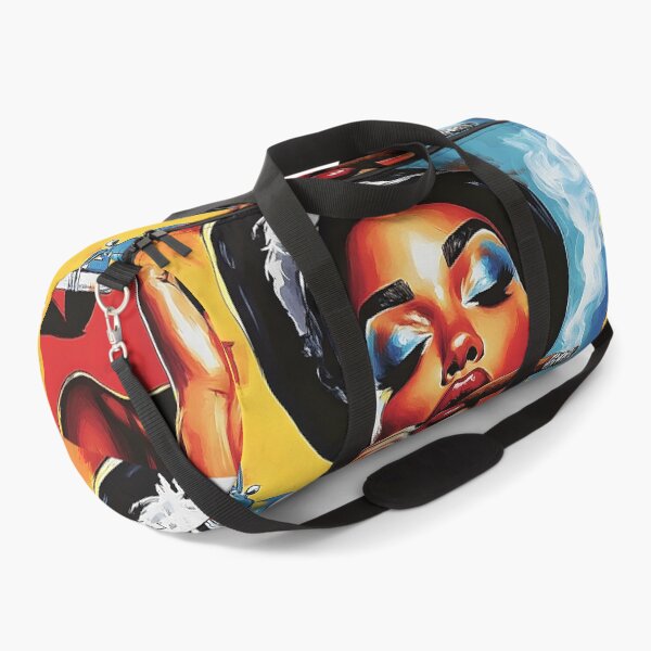 Item preview, Bold Woman with Vibrant Makeup Enjoys Cigar Amidst Retro Havana Vibes and Classic Car designed and sold by OlfactoART Studio.
