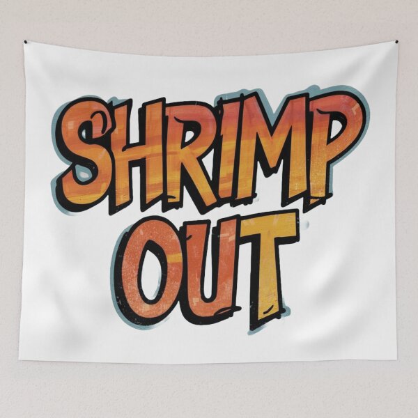 Item preview, Shrimp Out Graffiti Art for BJJ Lovers" designed and sold by Martial-Art-23.