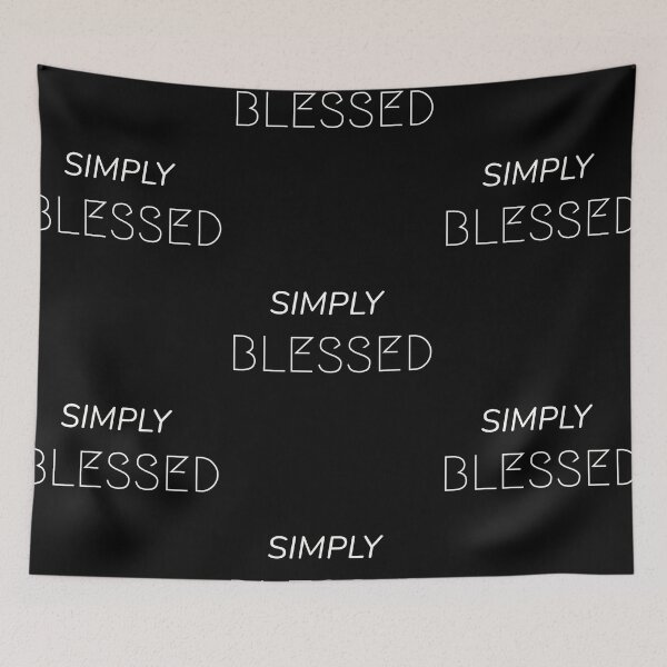 Item preview, Simply blessed, positive self-love quote designed and sold by Merchattack.