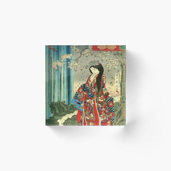 Classique japonaise Geisha Lady - Japan Art Bloc acrylique