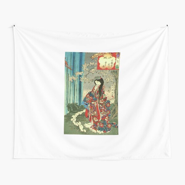 Japanese Classic Geisha Lady - Japan Art Tapestry