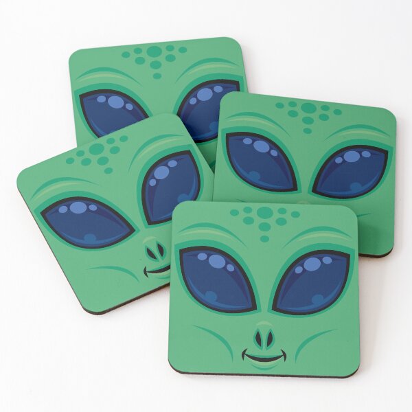 Item preview, Friendly Cartoon Alien Face designed and sold by fizzgig.