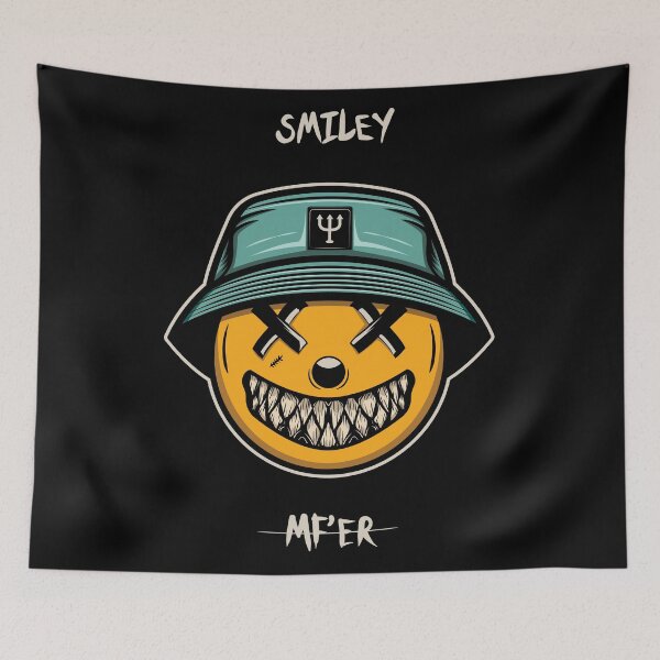 Item preview, Grinning emoji on streetwear style designed and sold by Verro Riezie.
