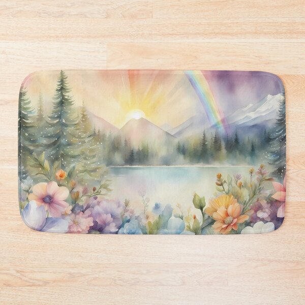 Item preview, Rainbow Forest Lake designed and sold by CalmnessbyChoice.