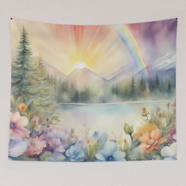 Item preview, Rainbow Forest Lake designed and sold by CalmnessbyChoice.