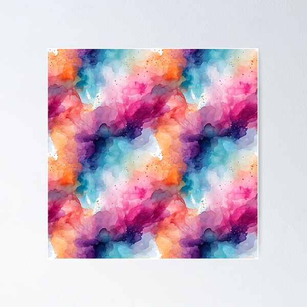 Item preview, Seamless Rainbow Watercolour Pattern designed and sold by SpiritedArtwork.
