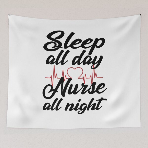 Item preview, Sleep all day nurse all night funny t-shirts funny sayings unisex women's t shirt shirts for women funny nurse sayings nursing shirts nurse designed and sold by Noussairox.