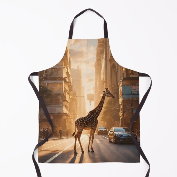 Item preview, Cute Wild Giraffe in Town, Giraffe, Town, designed and sold by GOLDENGARDENART.