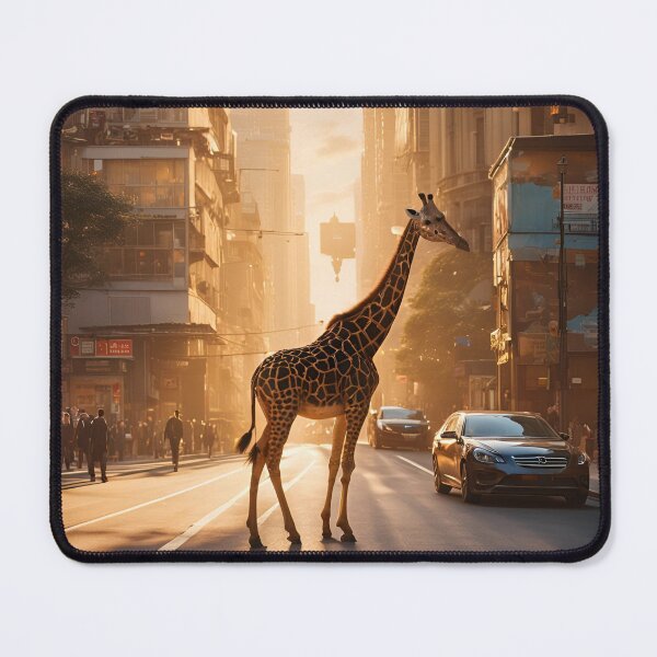 Item preview, Cute Wild Giraffe in Town, Giraffe, Town, designed and sold by GOLDENGARDENART.