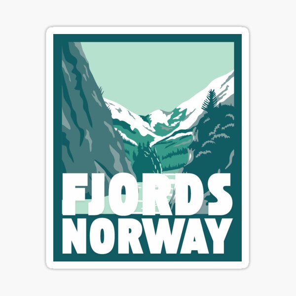 Vista previa del artículo con la obra «Fiordos en Noruega», diseñado y vendido por Red-forever.