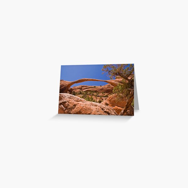 Landscape Arch at high noon Greeting Card