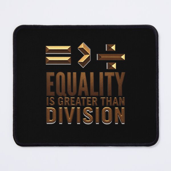 Item preview, Equality Is Greater Than Division Math Black History Month designed and sold by Artsy Aura ⭐⭐⭐⭐⭐ .