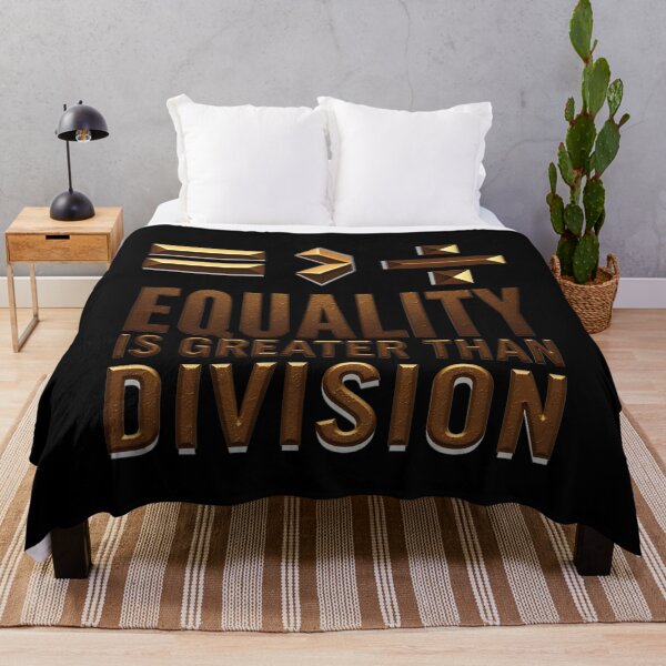 Item preview, Equality Is Greater Than Division Math Black History Month designed and sold by Artsy Aura ⭐⭐⭐⭐⭐ .