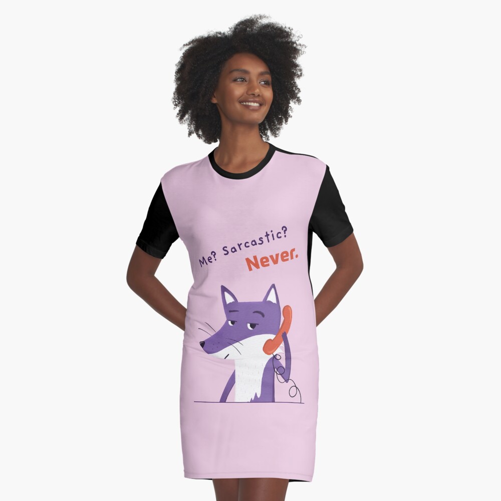 Item preview, Graphic T-Shirt Dress designed and sold by ItsPurpleFox.