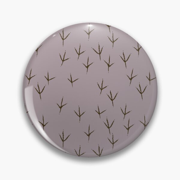 Item preview, Great blue heron tracks on thistle purple background designed and sold by aysegulkacar.