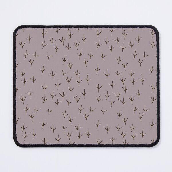 Item preview, Great blue heron tracks on thistle purple background designed and sold by aysegulkacar.