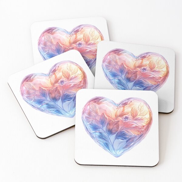 Item preview, Heart-Shaped Crystal Glass Valentine’s Day Clipart designed and sold by AnnDesignStudio.