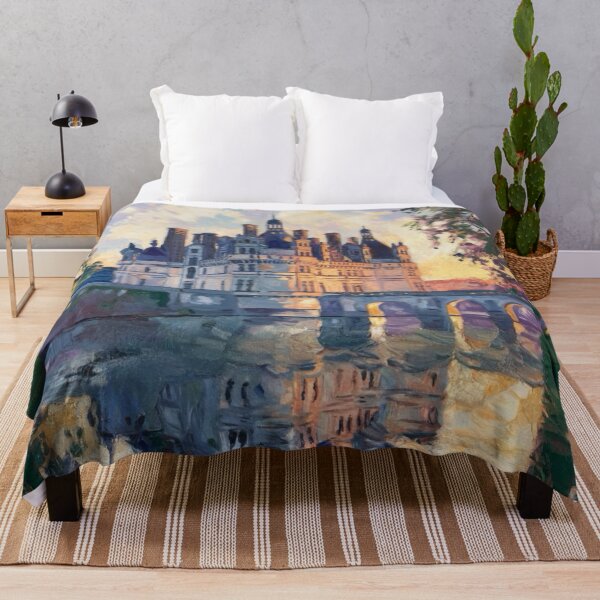 Item preview, Château de la Loire | Romantic Impressionist Painting of a French Castle designed and sold by CARRAANN.